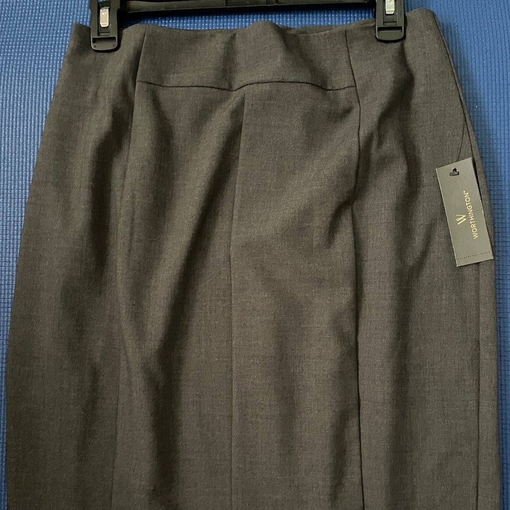 Gray suit skirt